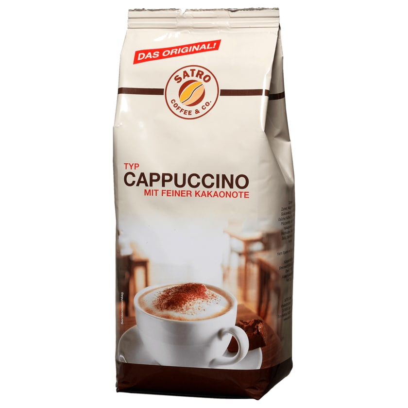 Satro Cappuccino Typ mit feiner Kakaonote 500g
